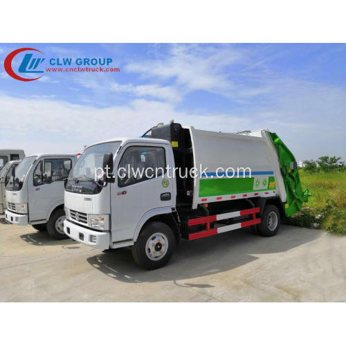 Novo caminhão de coleta de lixo Dongfeng 115hp 6cbm
